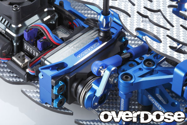 overdose 2wayレイアウトサーボマウント/ブラック overdose 2wayレイアウトサーボマウント/ブラック 2Way アルミ