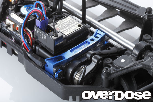 overdose 2wayレイアウトサーボマウント/ブラック 2Way レイアウトアルミサーボマウント(For GALMシリーズ