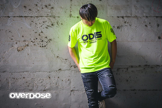 OVERDOSE 15th Anniversary Tシャツ(蛍光イエロー) - 新商品 [(有